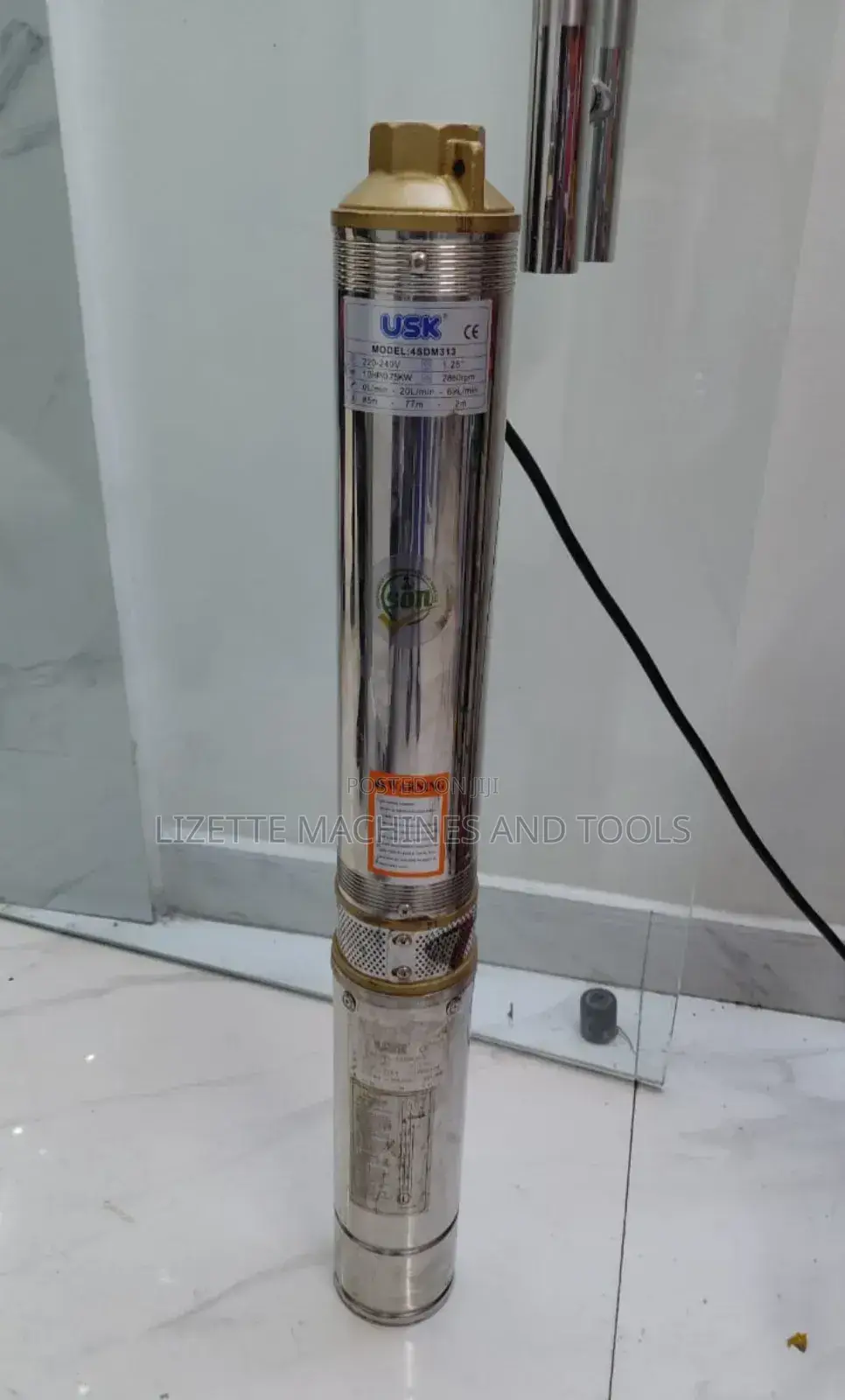 Usk 1hp Submersible Pump 85m Head