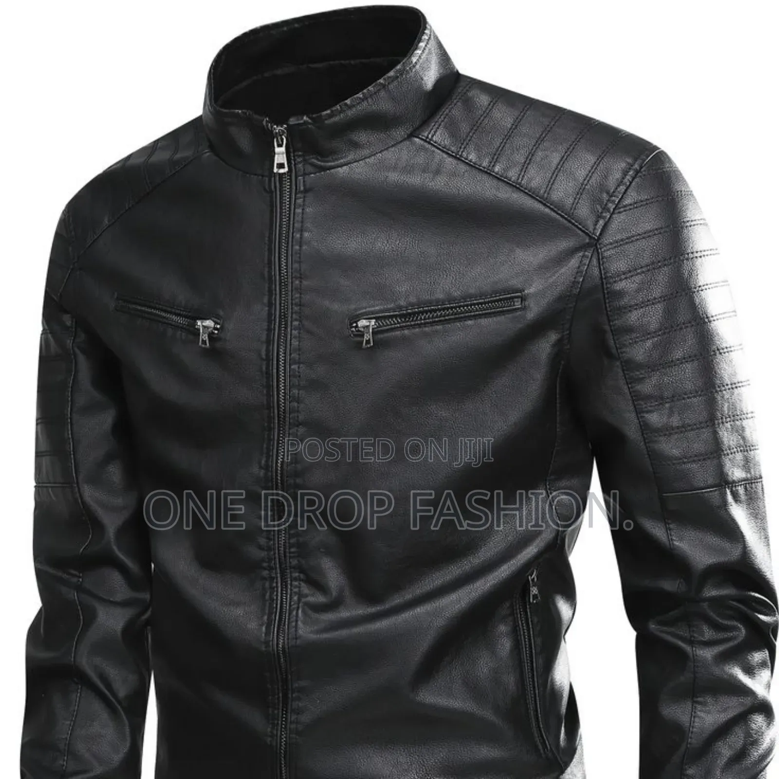 New Designer Mens Leather Jacket Sizes M-3xl