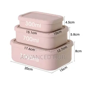 Leak Proof Food Grade Silicone Lunch Box Set