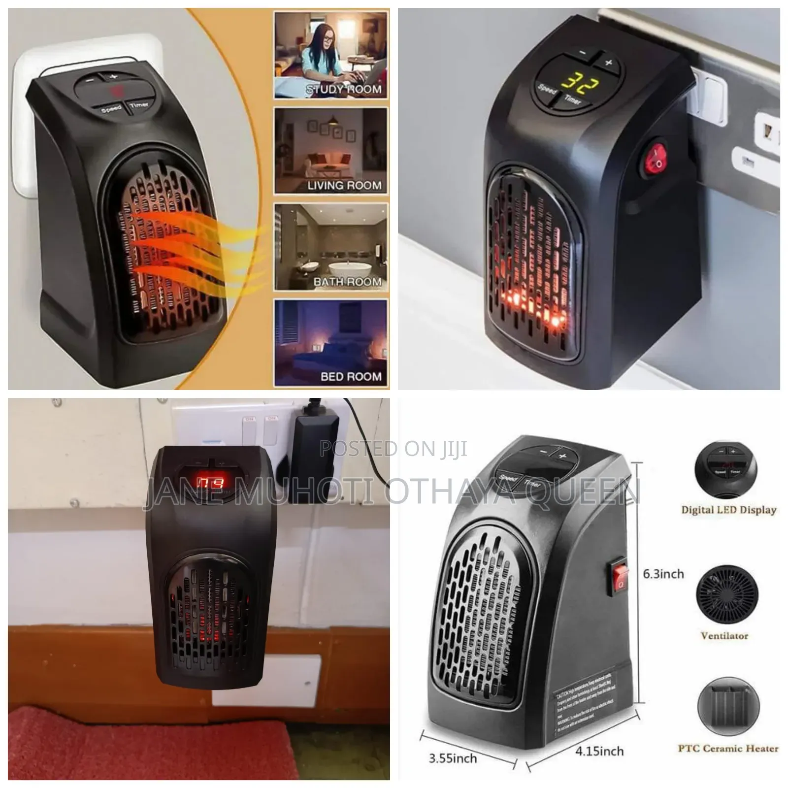400w Portable Mini Electric Handy Room Heater