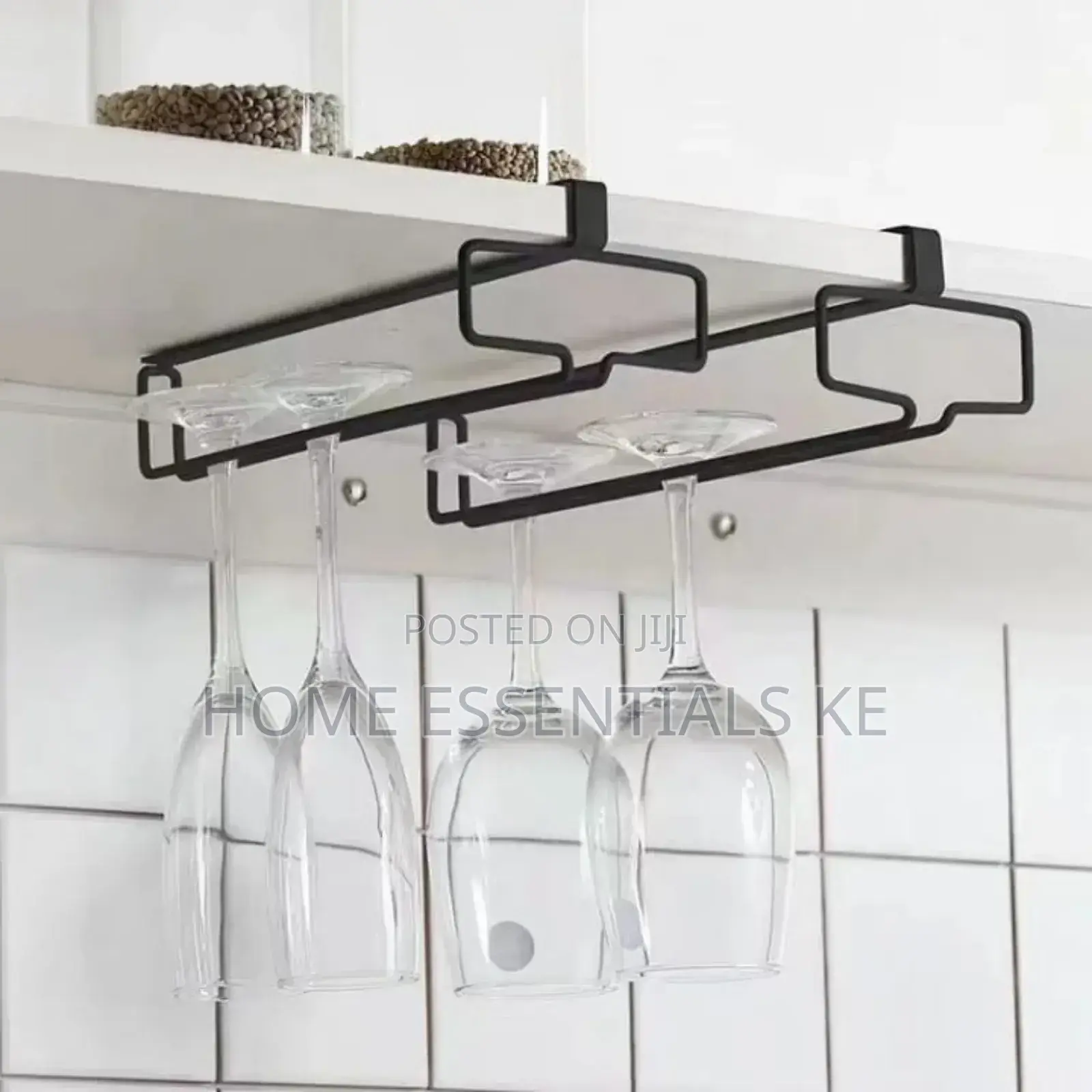 *Punch Free Wine Glass Holder Household Under Cabinet Champagne Holder