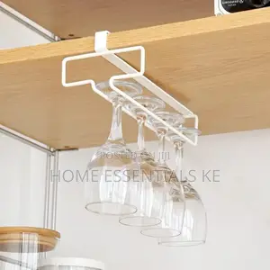 *Punch Free Wine Glass Holder Household Under Cabinet Champagne Holder