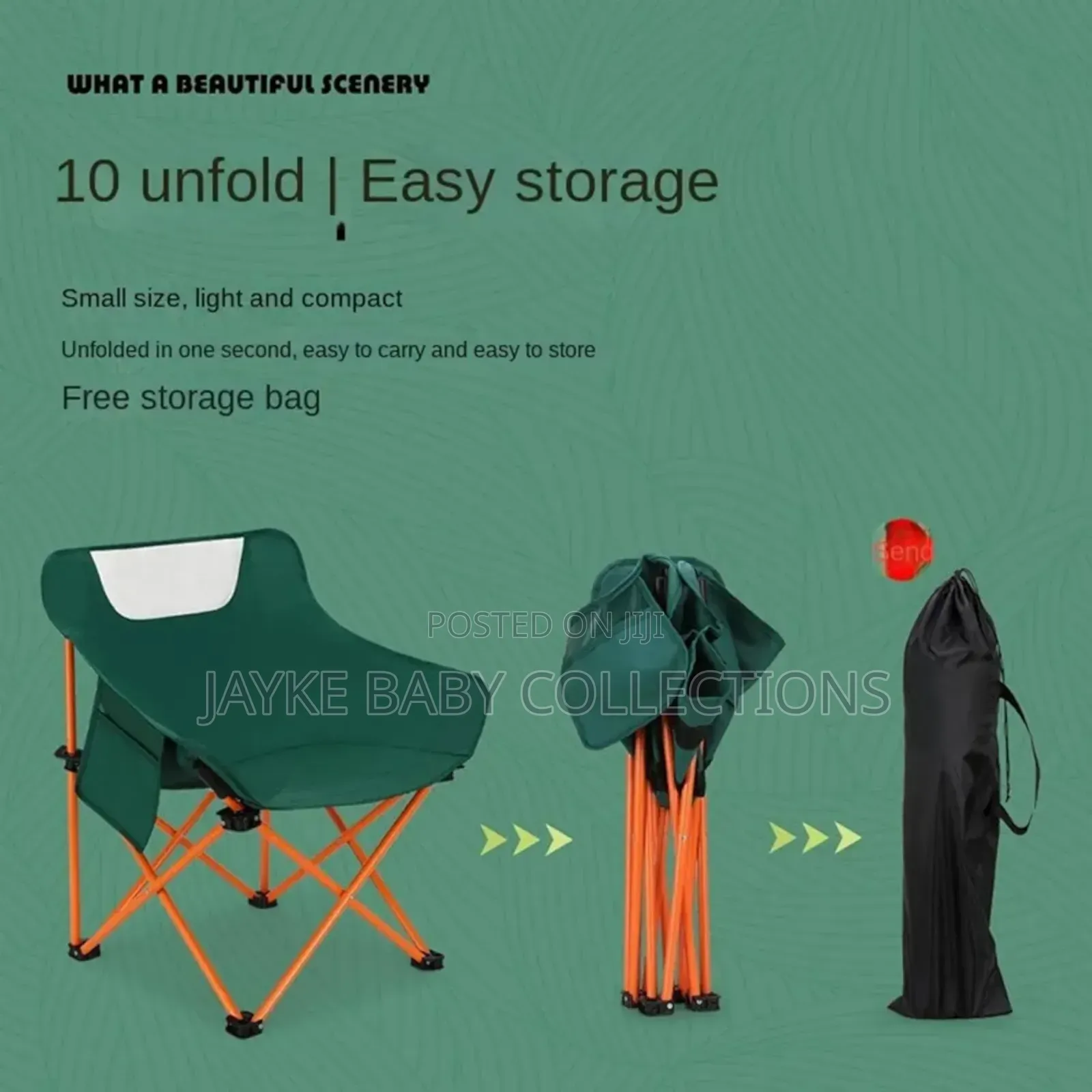 Portable Outdoor Folding Moon Chair