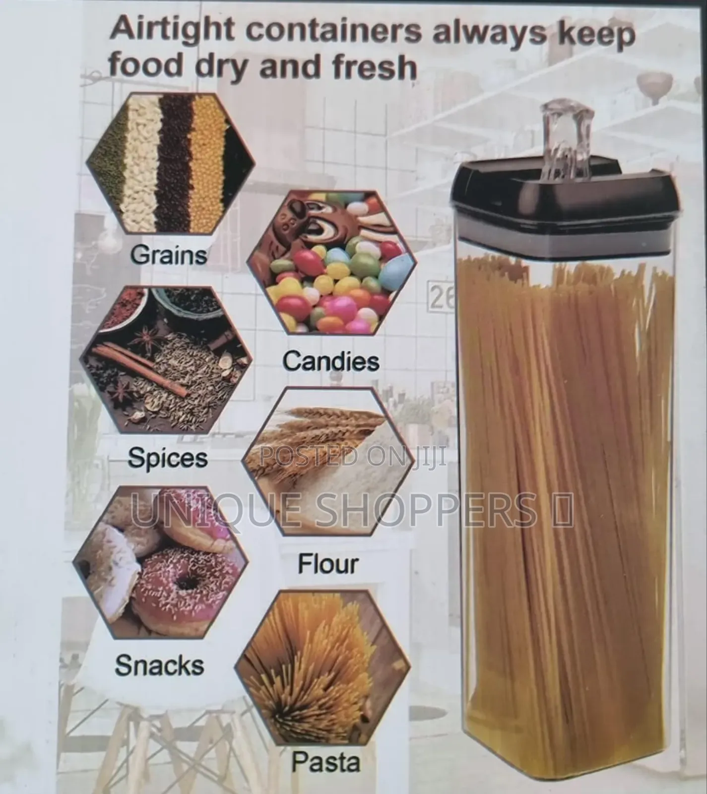*Acrylic 7pc Food Storage Container Set