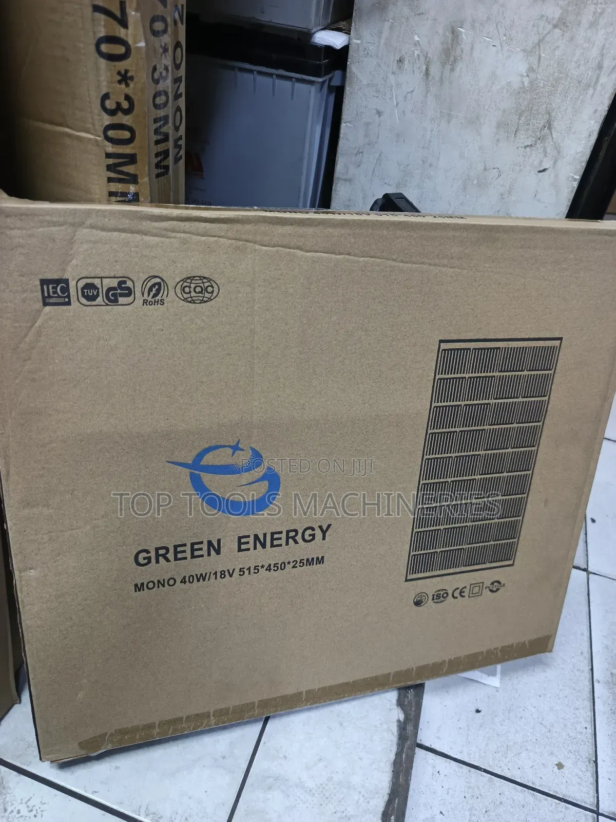 Green Energy Solar Panel 40watts 18v Monocrystalline