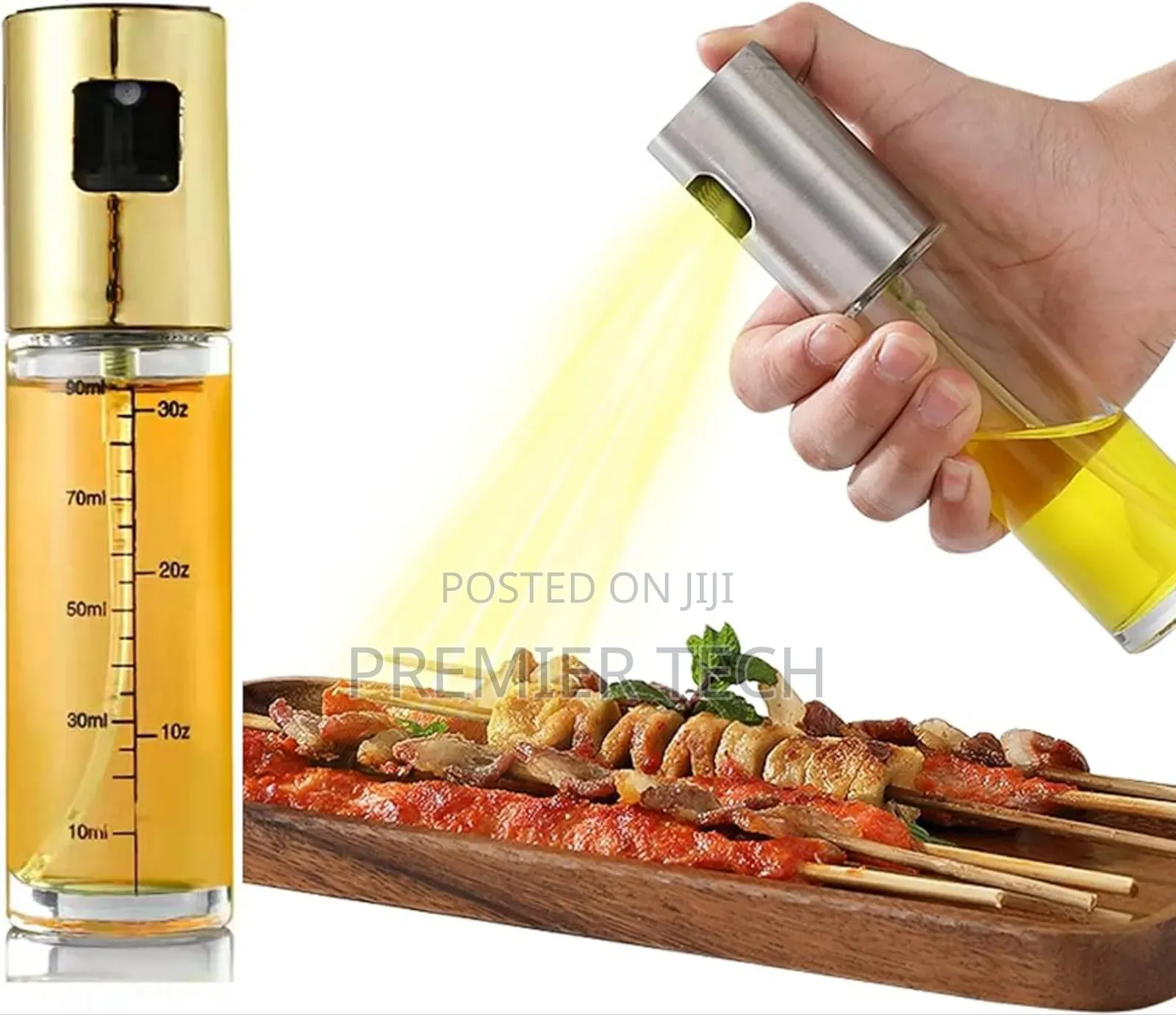 100ml Oil Spray Bottles Now Available in 3 Lid Colours