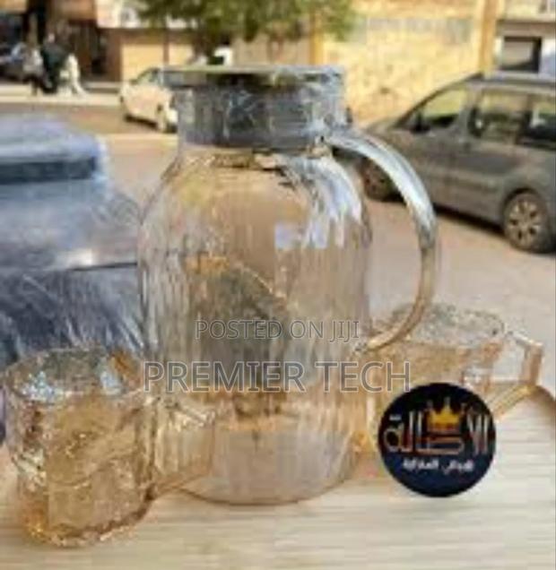 Golden 7pc Glass Water Set - - main view