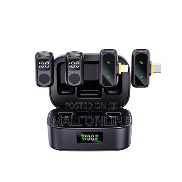 4-in-1 Wireless Lavalier Microphone for iPhone Android Dual Mic - main view