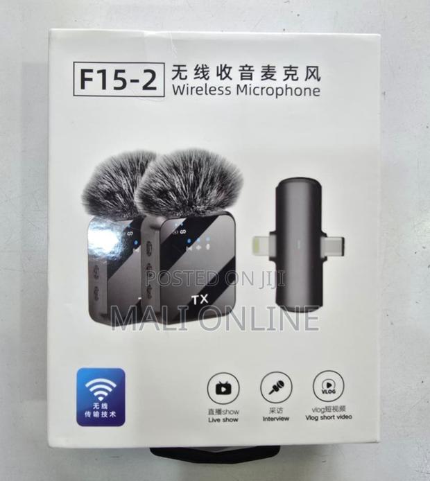 F15-2 Wireless Lavalier Microphone for iPhone Android