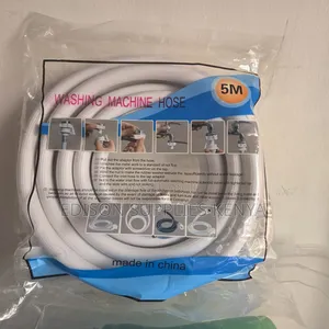 5m Washing Machine Hose Pipe Inlet With Screws Tap Adapter 5 Metres