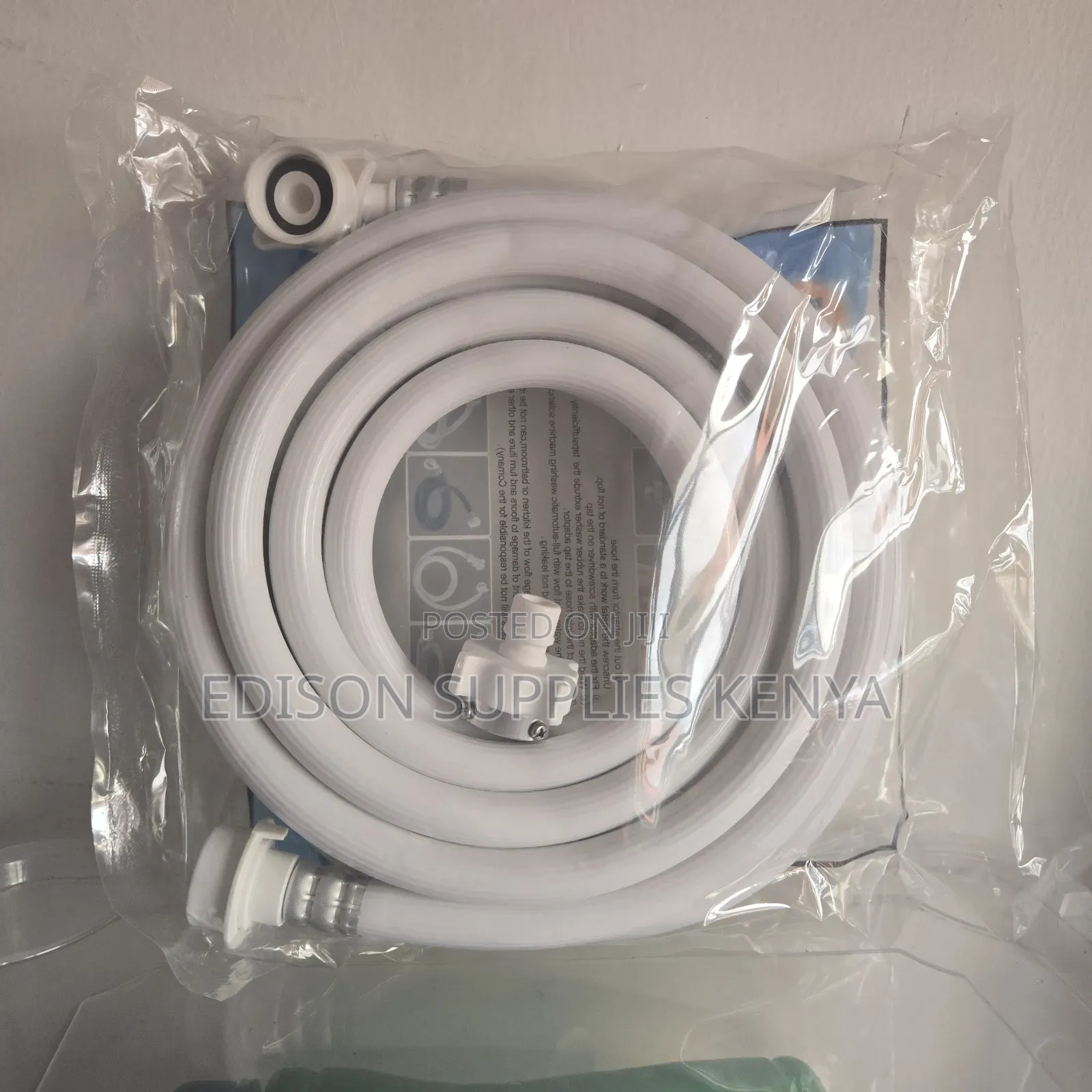 5m Washing Machine Hose Pipe Inlet With Screws Tap Adapter 5 Metres