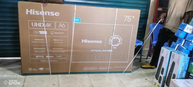 Hisense 75a6 Series 75'' Inches Smart Uhd 4k Hdr Frameless - main view