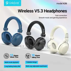 Celebrat A36 Wireless Headphones Bt5.3 Over-Ear Headset