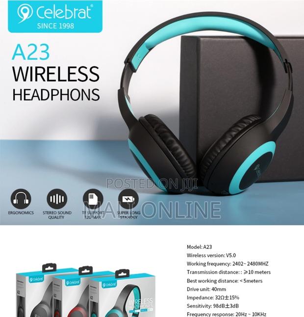 Celebrat A23 Bluetooth 5.0 Wireless Headphones Noise Cancelling