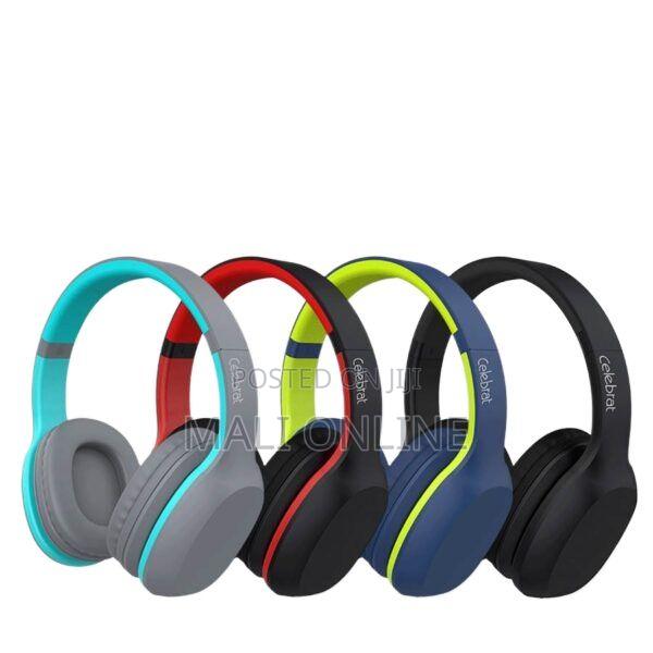 Celebrat A18 Bluetooth 5.0 Wireless Headphones 40mm Bass Over-Ear