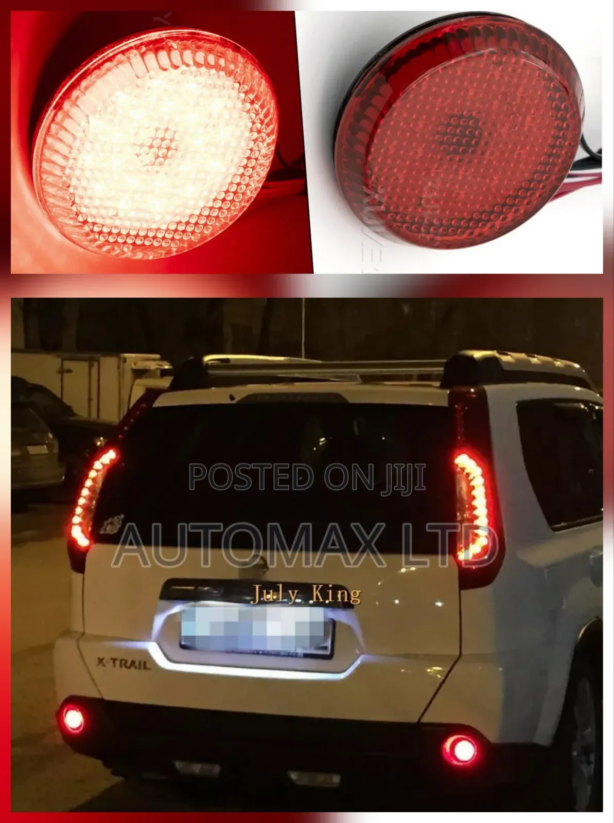 Nissan Xtrail, T31, Rear Bumper Led Reflectors (2pcs)