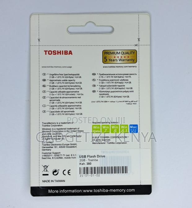 Usb 2gb Toshiba Metal Flash Disk Drive - thumbnail 3