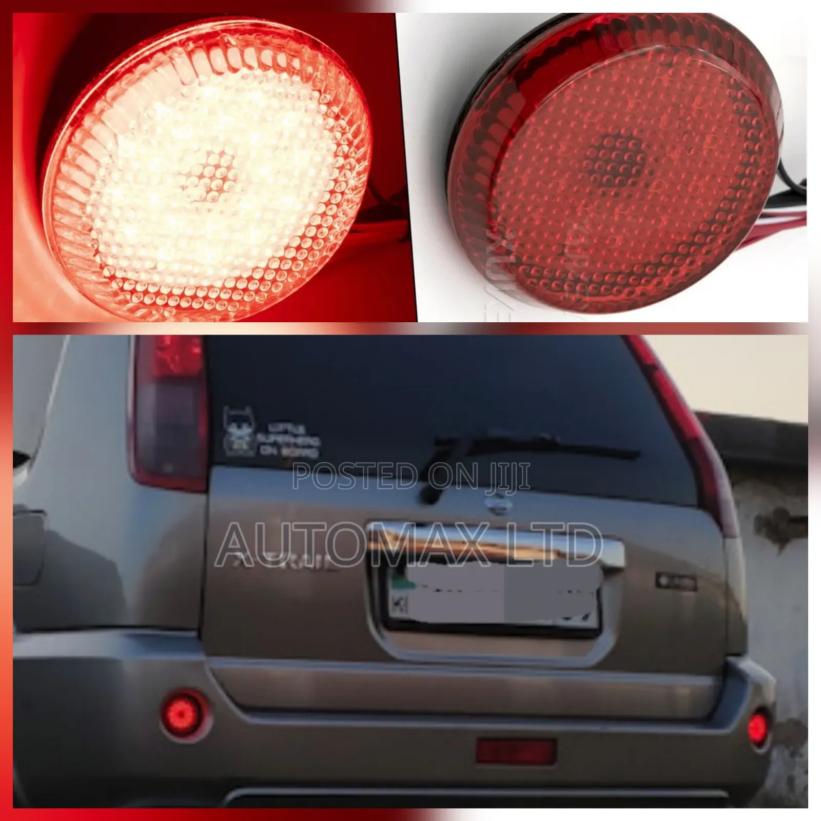 Nt30, Rear Bumper Led Reflectors X2, for Nissan Xtrail