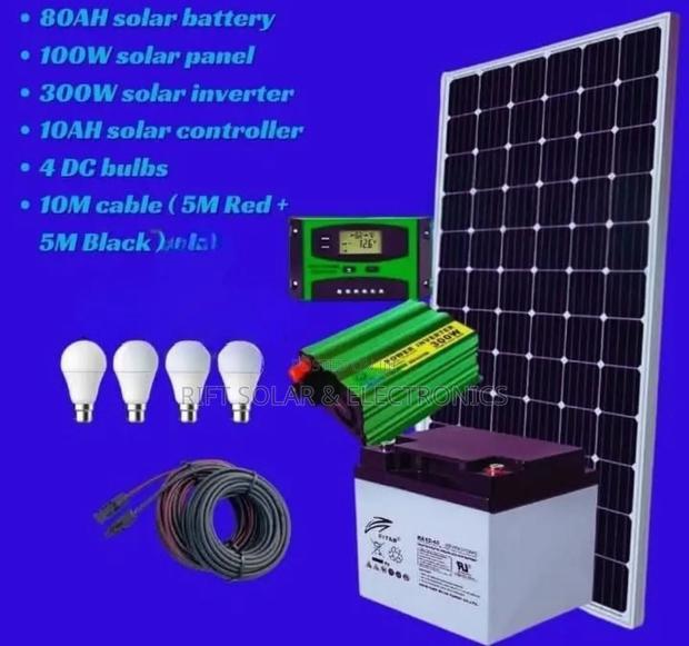 100 Watts Ritar Home Solar Package Complete - main view