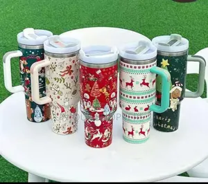 *Christmas Themed Stanley Cups* Stainless Steel, Double-walled