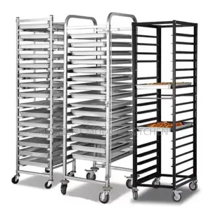Stainless Steel Bakery Tray Rack Trolley