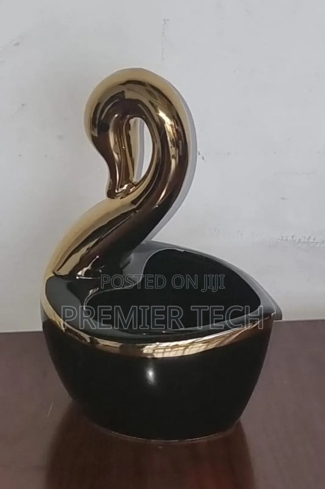 Ceramic Love Shape a Swan Bowl Multipurpose Organizer