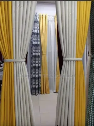 Yellow Blackout Curtains and Sheers