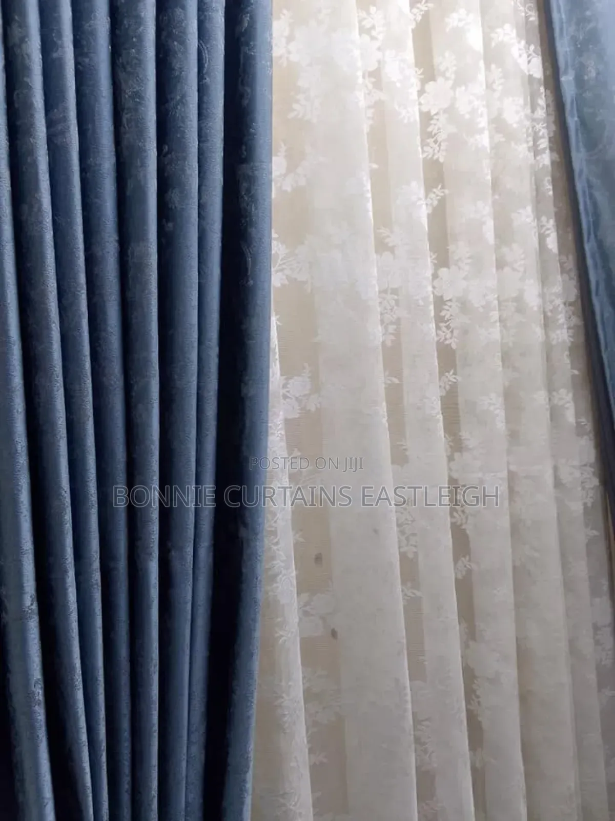 Grey Mixed With Orange Curtains and Sheers