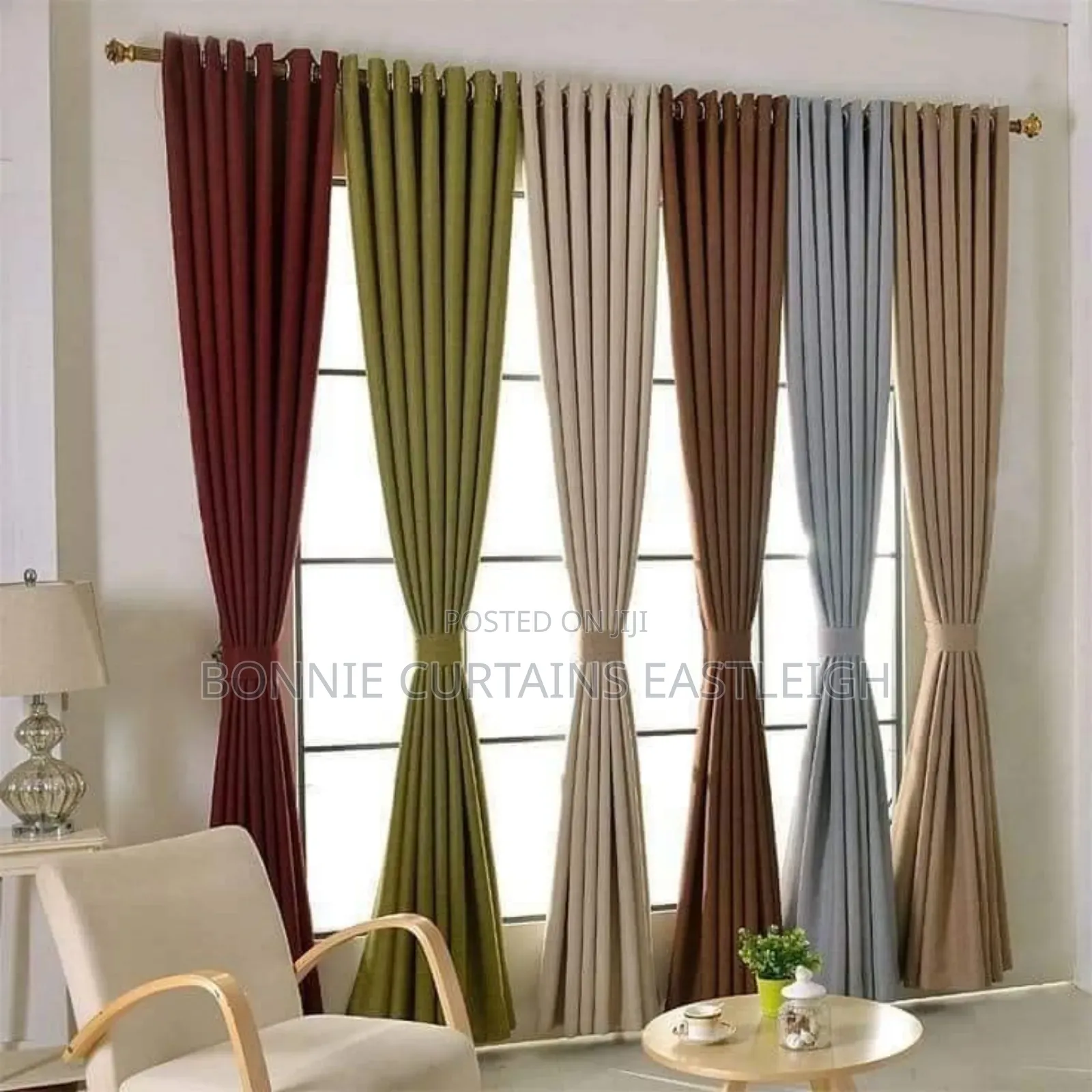 Grey Curtains With Plain White Sheers