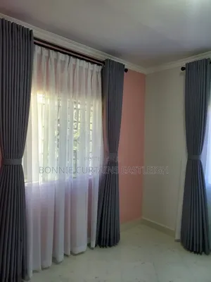 Grey Curtains With Plain White Sheers