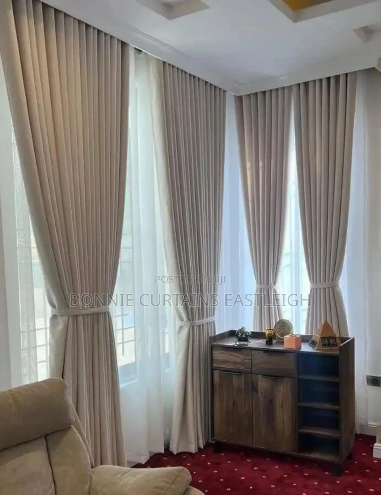 Blige Plain Curtains and Sheers