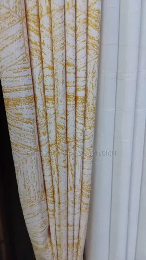 Off White Printed Curtains and Sheers