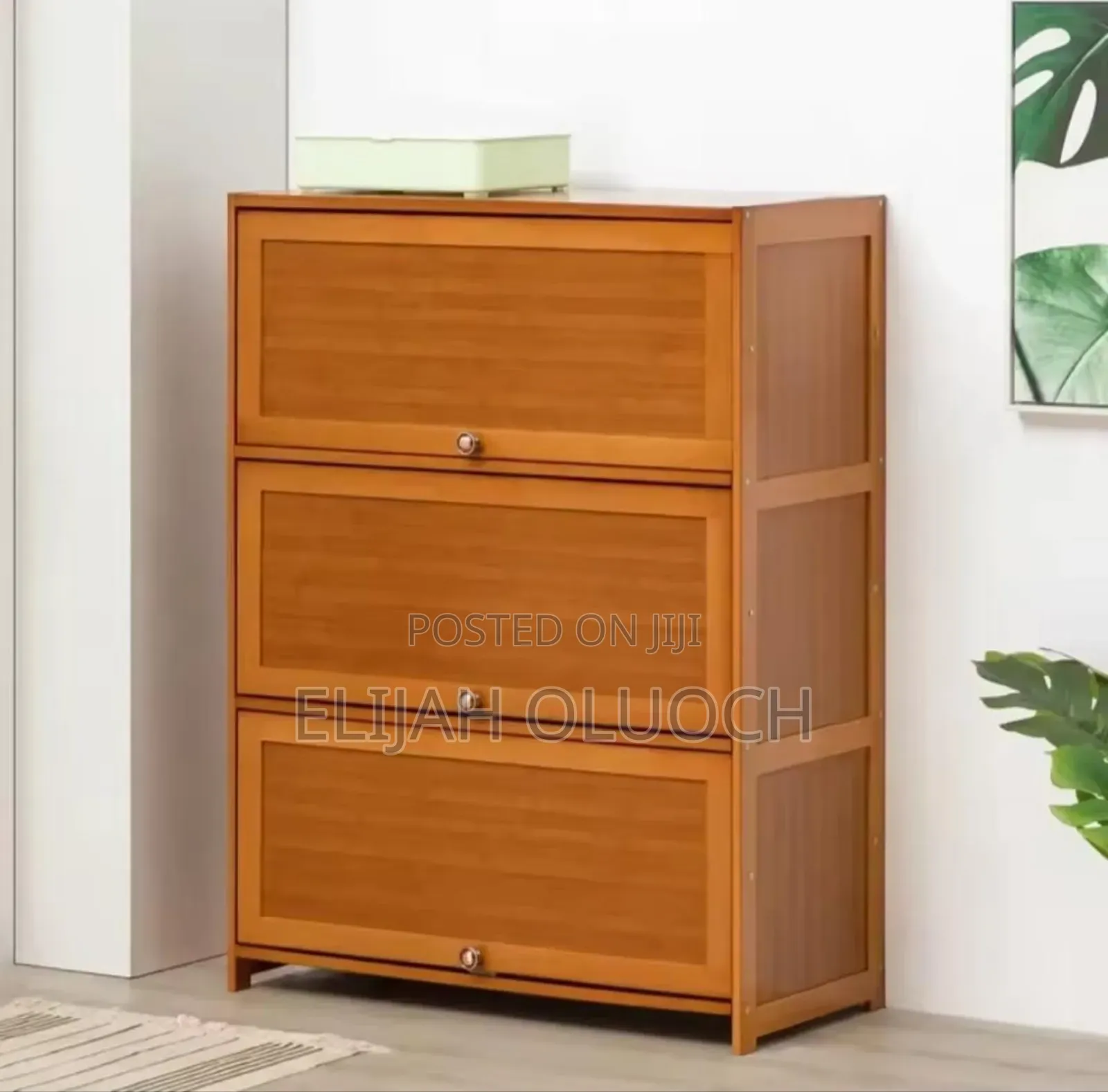 Flip Side Bamboo Shoe Cabinet/Storage Shelf