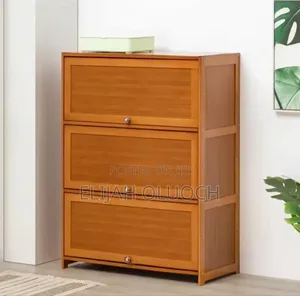 Flip Side Bamboo Shoe Cabinet/Storage Shelf