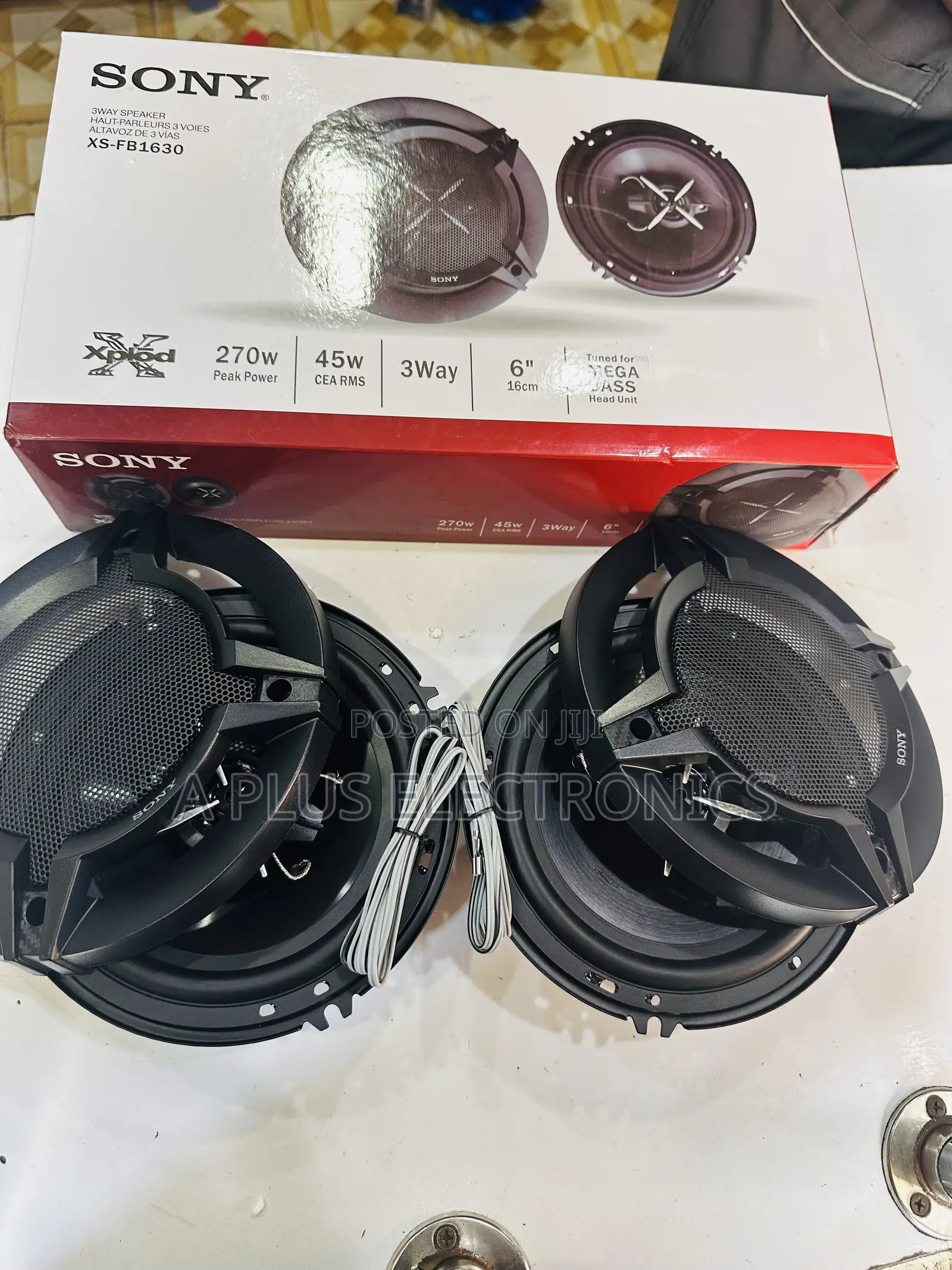Sony 6" Car Speakers – Deep Bass + Clear Treble