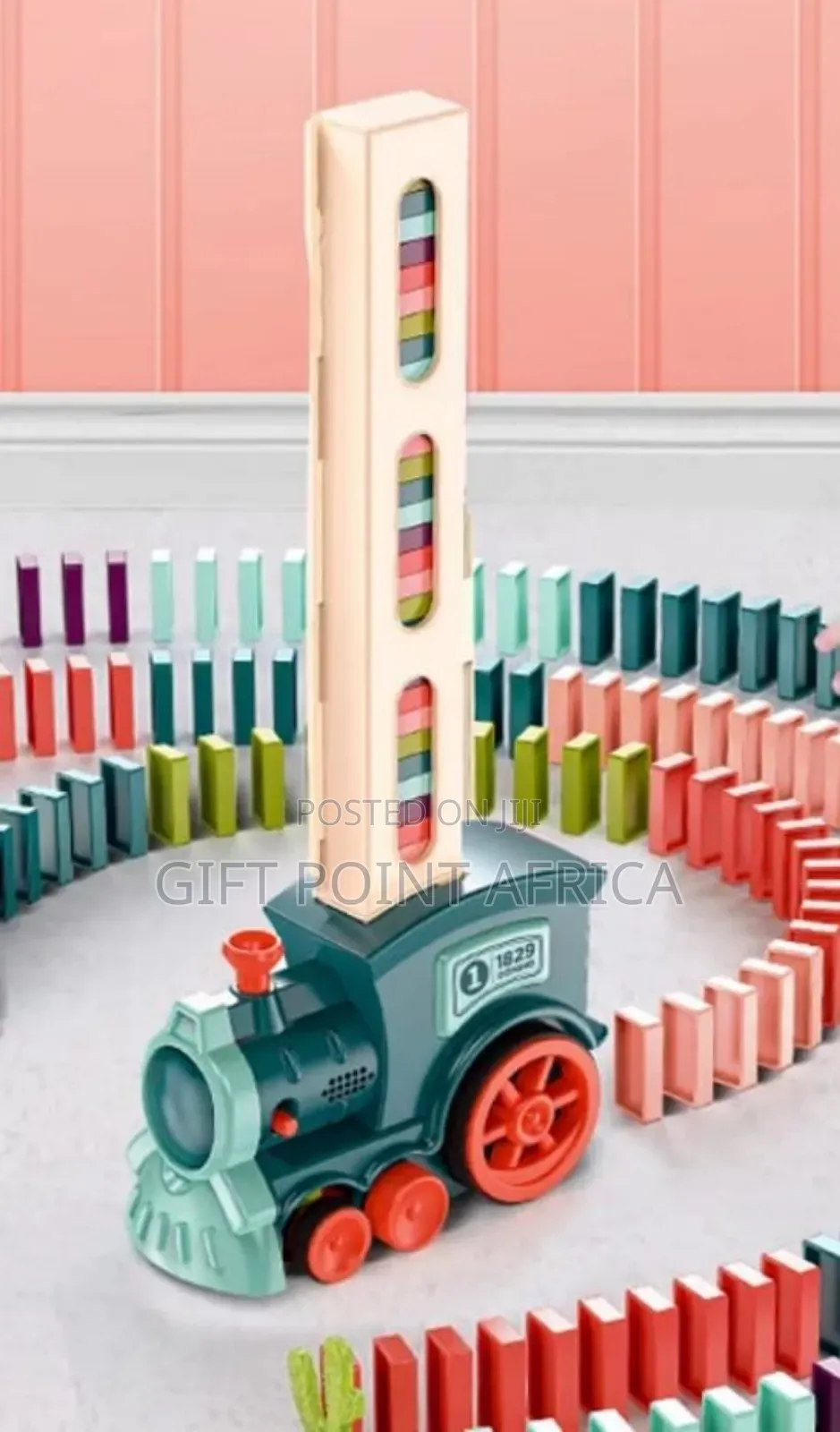 Battery Operated Dominos Train For Kids