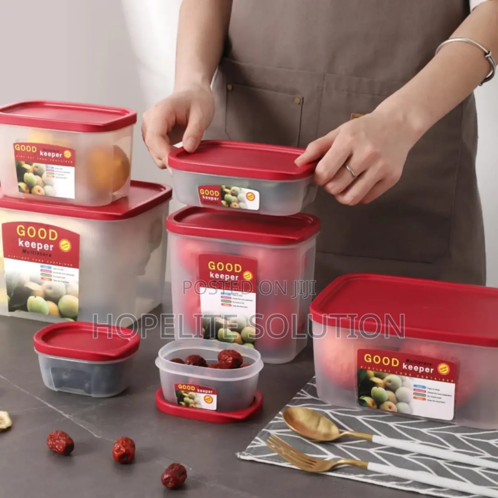 6 in 1 Premium Crisper Food Containers