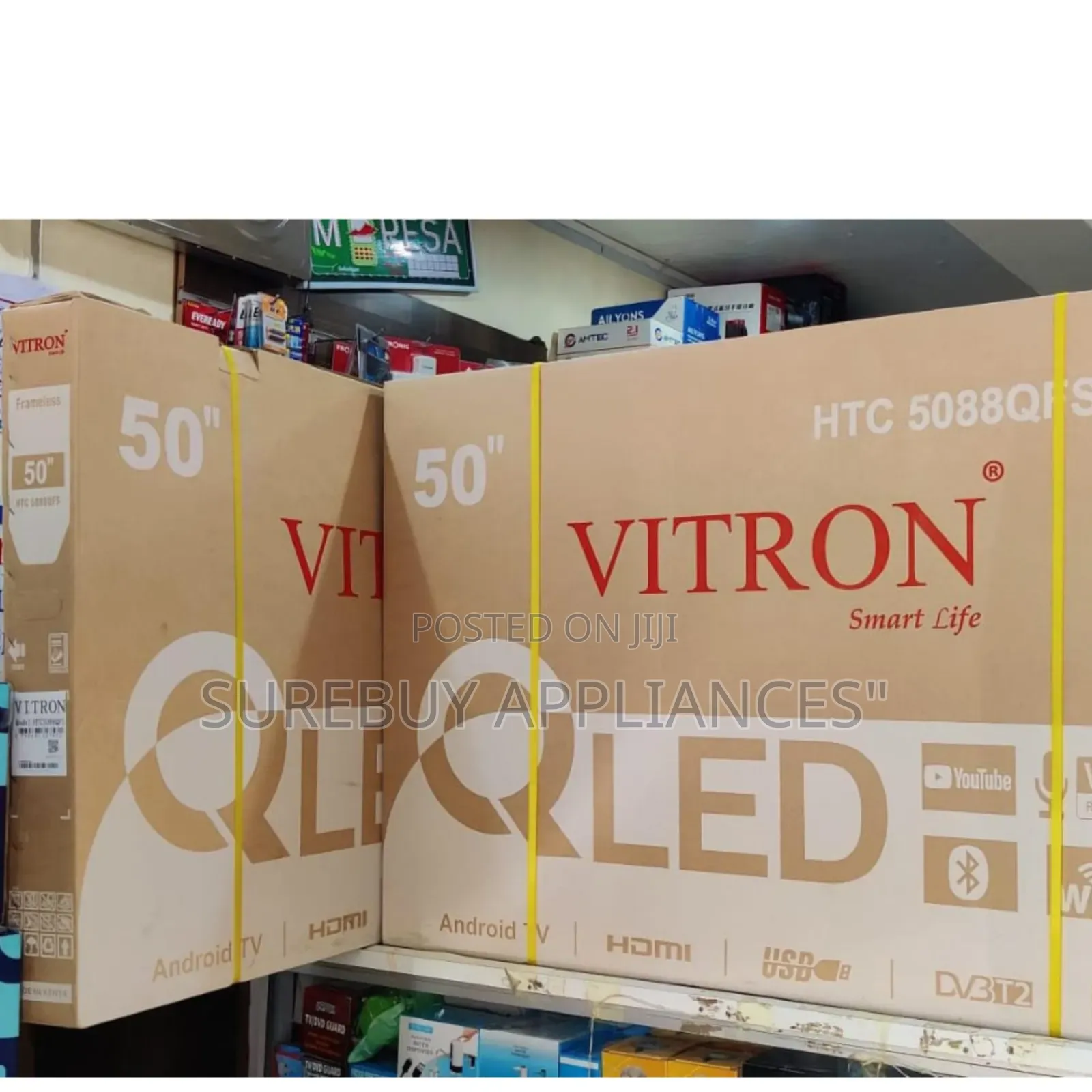 Vitron 50 Inches Qled Smart Android Frameless With Bluetooth
