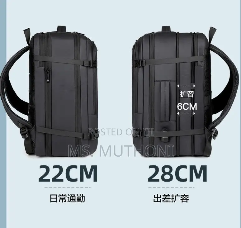 Expandable a Smart, Spacious Backpack for Work, School, and Travel