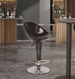 Home Bar Stool; Durable Plastic High Stool With Rotating Seat Design - thumbnail 2