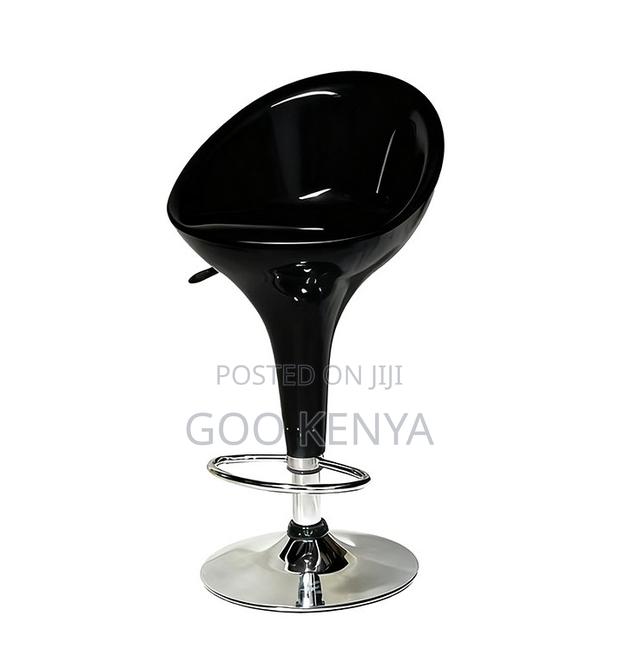 Home Bar Stool; Durable Plastic High Stool With Rotating Seat Design - thumbnail 3