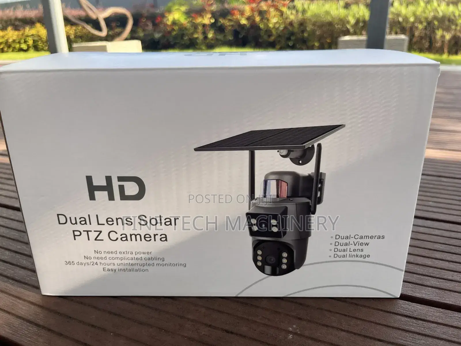 Wifi Ubox Hd Dual Lens Solar PTZ