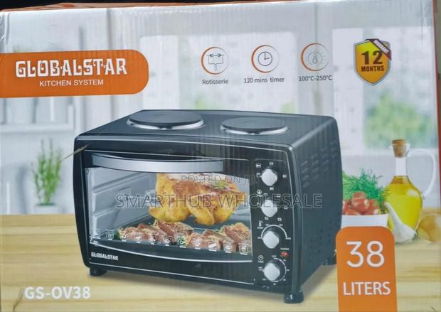 38 Litres Globalstar Oven With Rotisserie and Double Hot Plate