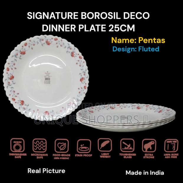 Signature Borosil Deco Soup Plate 9 Fluted - thumbnail 2