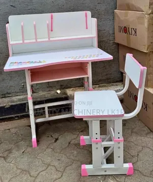 Elegant Kids Study Table Pink