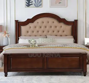 Home Bed; King Bed, Tufted Leather Headboard – Perfect for Home