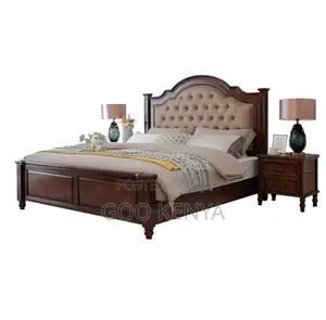 Home Bed; King Bed, Tufted Leather Headboard – Perfect for Home