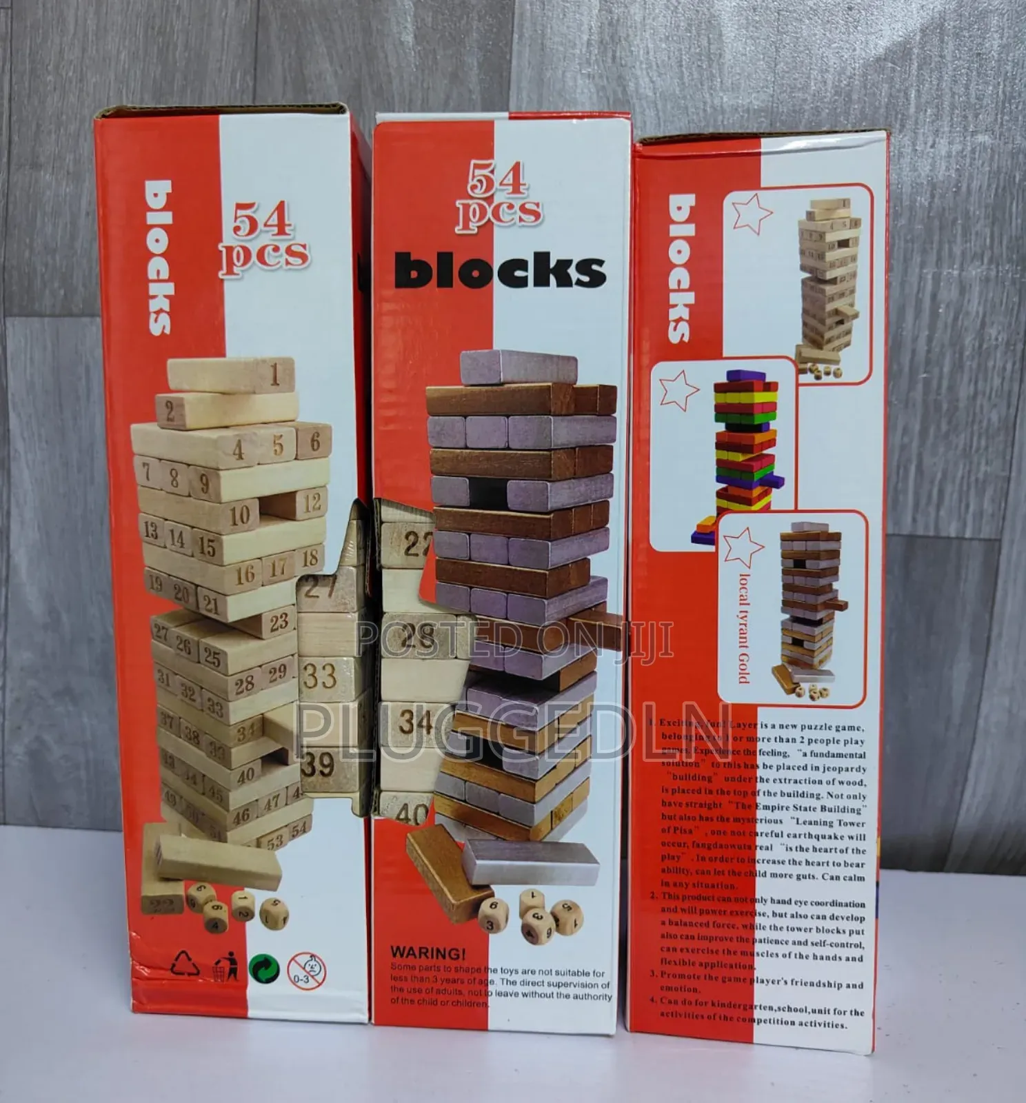 54pcs Jenga Blocks 
*