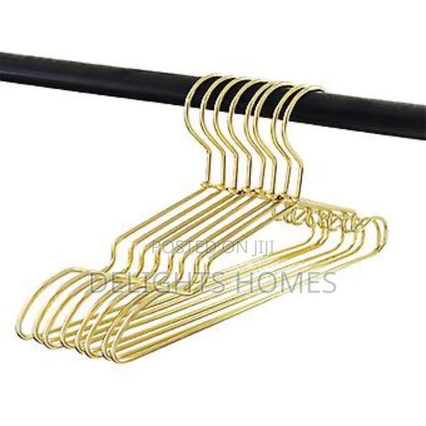 Golden Stainless Steel 10pc Pack of Hangers_pa