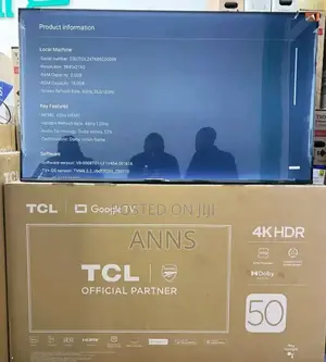Bluetooth Enabled TCL 50inch 4 K HDR Television